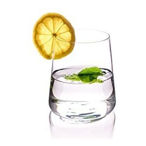 Krosno Glas voor water, dranken en andere koude dranken | Set van 6 | 380 ML | Avant-Garde Collectie | Perfect voor thuis, Restaurants en Feesten | Vaatwasmachine- en magnetronbestendig