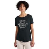 STREET ONE - T-shirt - Pine grove green - Met Belettering Artwork