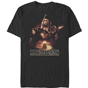 Star Wars: Mandalorian - Fett Journey Unisex Crew neck T-Shirt Black 2XL