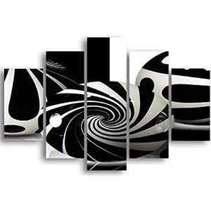 Homemania Wandrek, 5 stuks, Abstract for Living, Room-Multicolor, MDF, 95 x 0,3 x 60 cm