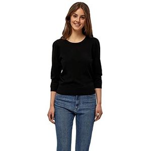 Peppercorn Dames Tana Puffsleeve Pullover Sweater, Zwart, M