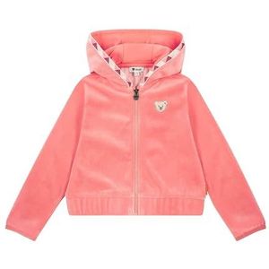 Steiff Sweatjack EU maat 92 perzik blossom, kindersweatjack, capuchonjas voor peuters, zacht en comfortabel, kindersweatshirt, wasmachinebestendig, peach blossom, 92