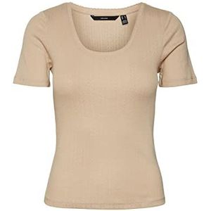VERO MODA Dames Vmcasja SS Top Noos T-shirt, Irish Cream, XL