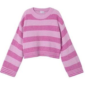 NAME IT Meisjes Nkfnolea Ls Short Knit Gebreide Trui, roze, 116