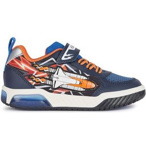 Geox Jongens J Inek Boy B Sneakers, Navy Oranje, 31 EU