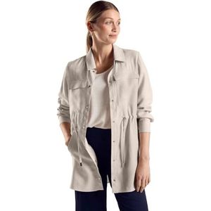STREET ONE Dames A212212 blousejack met trekkoord, Smooth Sand beige, Regular, Smooth Sand Beige, Eén maat