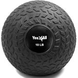 Yes4All JLMS 4,5 kg Slam Ball voor krachttraining - Slam Medicine Ball (4,5 kg, zwart)
