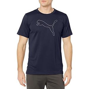 PUMA Performance Cat Tee Heren-T-shirt, verkrijgbaar in grote en lange maten, Pauw, M