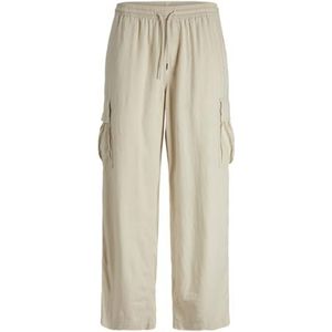 Cargobroek - Effen - Linnen - Loosefit - Lange Lengte