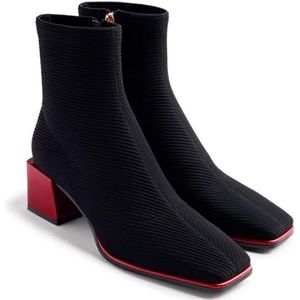 Gioseppo - Inger - Enkellaarsjes - Dierenprint - Blokhak in Lakleer