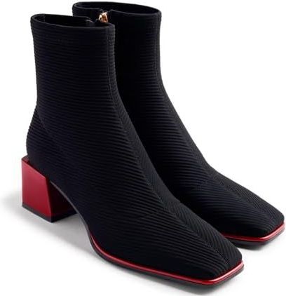 Gioseppo - Inger - Enkellaarsjes - Dierenprint - Blokhak in Lakleer