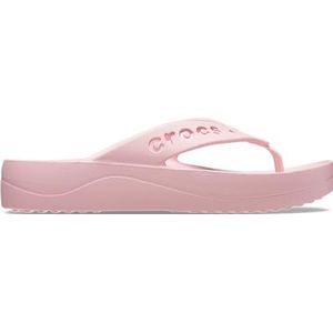 Crocs Baya Platform Flip Sandaal voor dames, Bloemblaadje Roze, 34/35 EU