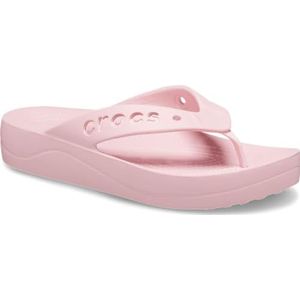 Crocs Baya Plataform Flip Sandaal voor dames, Bloemblaadje Roze, 36/37 EU