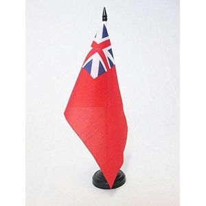 Verenigd Koninkrijk Red Ensign Koloniale Tafelvlag 21x14cm - KLEINE VLAG Brits Koloniaal Rijk 14 x 21 cm - AZ VLAG