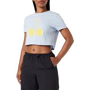 United Colors of Benetton T-shirt voor dames, Lichtblauw 3l3, M