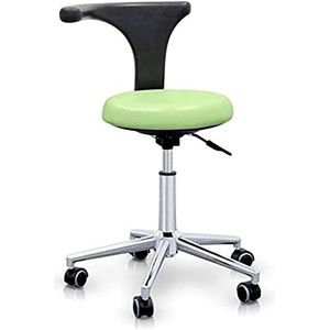 QUIRUMED Professionele kruk met ergonomische rugleuning pastelgroen