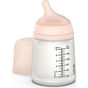 Suavinex Zero Anti-koliek Fles met langzaam vloeiende zuignap (S) siliconen +0 maanden fles voor pasgeborenen borstvoeding geven 180 ml