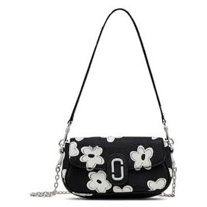 MARC JACOBS The Clover Shoulder Bag, damestas, zwart/wit