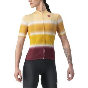 CASTELLI Dolce Jersey T-shirt voor dames, zand/bordeaux, L