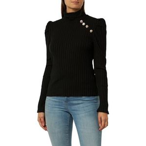 Sookie Gebreide trui voor dames, sweater, zwart, XL