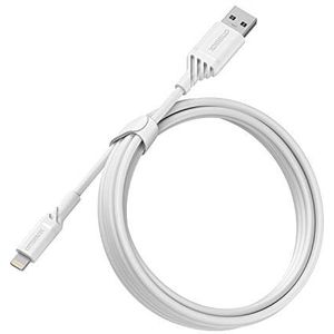 OtterBox Versterkte USB-A naar Lightning Cable, MFi Certified, Oplaadkabel voor iPhone en iPad, Ultra-robuust, Bend en Flex getest, 2m, Wit