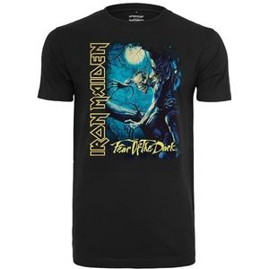 Mister Tee Heren T-Shirt Upscale X Iron Maiden Fear of The Dark Heavy Oversize Tee Black L, zwart, L