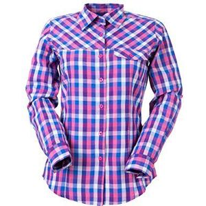 Izas Dames Fara Fara Shirt met lange mouwen, veelkleurig (Fuxia/blauw), S