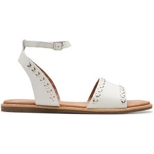 Clarks Dames Maritime May Sandaal, Off White Lea, 3.5 UK, Gebroken witte Lea, 36 EU