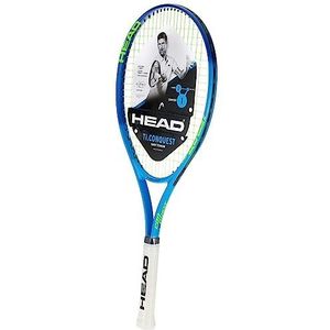 HEAD Ti. Conquest Tennisracket, voorgespannen lichtbalans, blauw, 27 inch racket - 4 1/4 inch grip