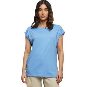 Urban Classics dames T-Shirt Ladies Extended Shoulder Tee, horizonblauw, L