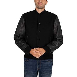 Schott NYC heren lcusa leren jas, zwart/zwart, M