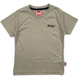 Lee Cooper, T-shirt, jongens, meisjes, (4-14 jaar), poloshirt, tanktop, overhemd, bedrukt, kleding, uniseks, kinderen, sport, ademend, model GLC121210 TS S8-14A, groen, Groen, 14 Jaar