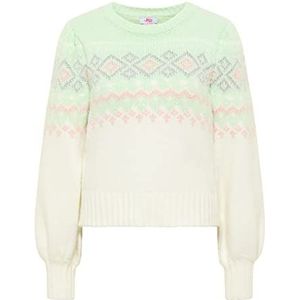 UCY Dames gebreide trui 12419408-UC01, mint wolwit, XS/S, Mint wolwit, XS/S
