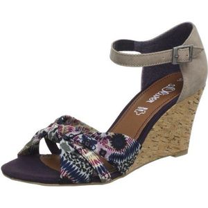 s.Oliver Casual sandalen voor dames, Paars Violett Benzine Kam 730, 38 EU