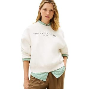 TOMMY HILFIGER Sweatshirt  zwart / wit gemêleerd