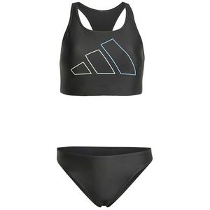 adidas Dames Big Bars Bikini, 40 Zwart, Zwart, 44