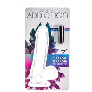 Crystal Addiction - Transparante Dildo - 18 cm