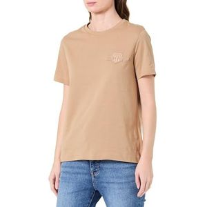 REG Tonal Shield SS T-shirt, beige, XS