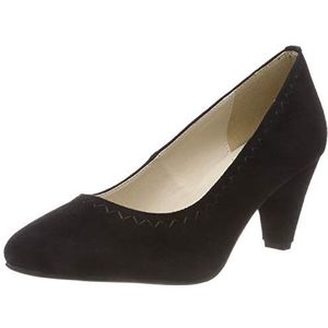 HIRSCHKOGEL Dames 3006805 Pumps, Zwart Zwart Zwart 002, 38 EU