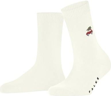 FALKE - Dames - Sokken - Merinowol en Kasjmier - Winterse Borduurmotief