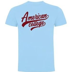 AMERICAN COLLEGE USA Sweatshirt Sweatshirt Print Warme Kleding Uniseks Heren en Vrouwen Casual Model ACSZW7 Indigo 14 Jaar, Indigo, S