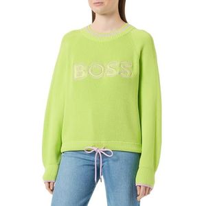 BOSS C_fomhil Gebreide sweater voor dames, Bright Yellow735, L