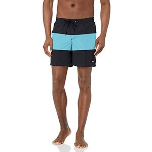 Quiksilver Mannen Solid Elastische Taille Volley Boardshort Zwembroek Badpak Board Shorts, Zwart Amazon Volley, XL