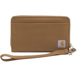 Carhartt Casual canvas legt platte clutch portefeuilles voor vrouwen, Carhartt Bruin, Eén Maat