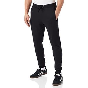 FM London Extra warme Slim Fit Joggers voor heren | Joggingbroek voor heren met ritssluiting, ideaal voor dagelijks gebruik en sport | HyFresh-technologie, Zwart, XXL