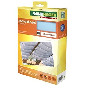 Windhager Zonnezeil voor kabelspantechniek, serre en terrassen schaduw, kabelspanluifel, 270 x 140 cm, 10881