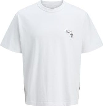 Jack & Jones - Jorgramercy Monoback TEE SS Crew NE - Top - Wit