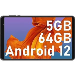 Blackview Tab 5 Android 12 Tablet Touchscreen 8 inch 5 GB + 64 GB/TF 1 TB, 5580 mAh, Quad-Core WiFi Tablet, 1280 x 800 HD+ IPS, Dual Tablet Camera, Goedkope/Type-C/Stream Scherm/2 jaar garantie