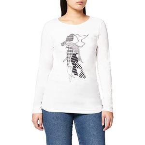ESPRIT Maternity Dames T-shirt Ls zwangerschapsshirt met lange mouwen, ivoor (Off White 110), M