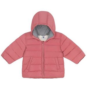 Petit Bateau Donsjack met lange mouwen voor babymeisjes, roze (rosewood), 6 Maanden